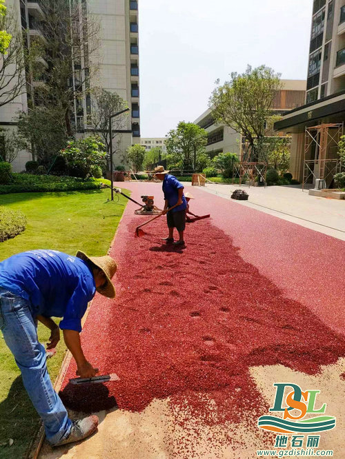 彩色冷鋪瀝青施工 彩色冷鋪瀝青施工
