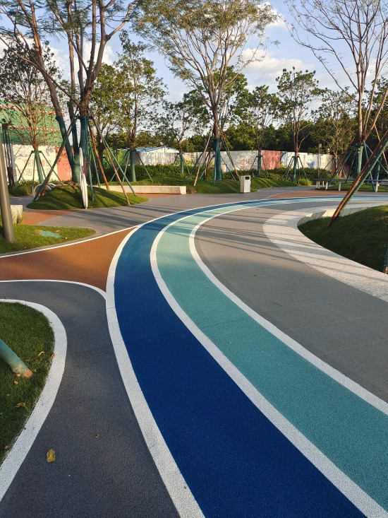 彩色冷拌瀝青路面 彩色冷拌瀝青路面