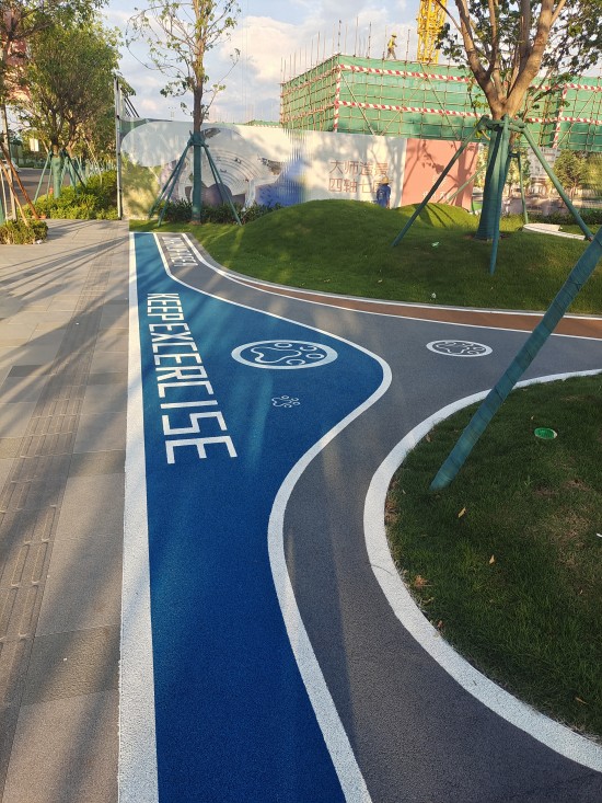 彩色冷拌瀝青路面 彩色冷拌瀝青路面