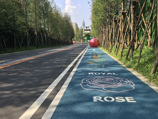 惠州星河榮域彩色透水地坪案例 惠州星河榮域彩色透水地坪案例