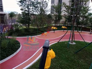 佛山順德保利海德公園彩色透水混凝土項目 佛山順德保利海德公園彩色透水混凝土項目