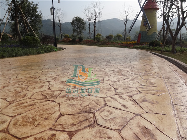 美的濕地花海壓模地坪 美的濕地花海壓模地坪