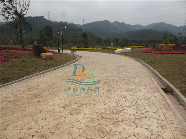 美的濕地花海壓模地坪 美的濕地花海壓模地坪