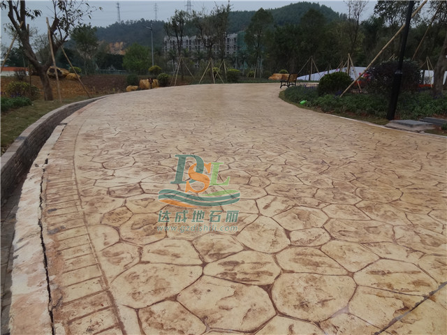 美的濕地花海壓模地坪 美的濕地花海壓模地坪