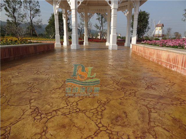 美的濕地花海壓模地坪 美的濕地花海壓模地坪