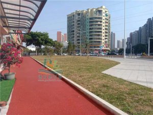 東莞萬江銀龍路透水地坪完工 東莞萬江銀龍路透水地坪完工