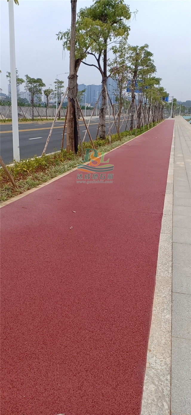 增城新塘三標(biāo)紅色透水混凝土 增城新塘三標(biāo)紅色透水混凝土