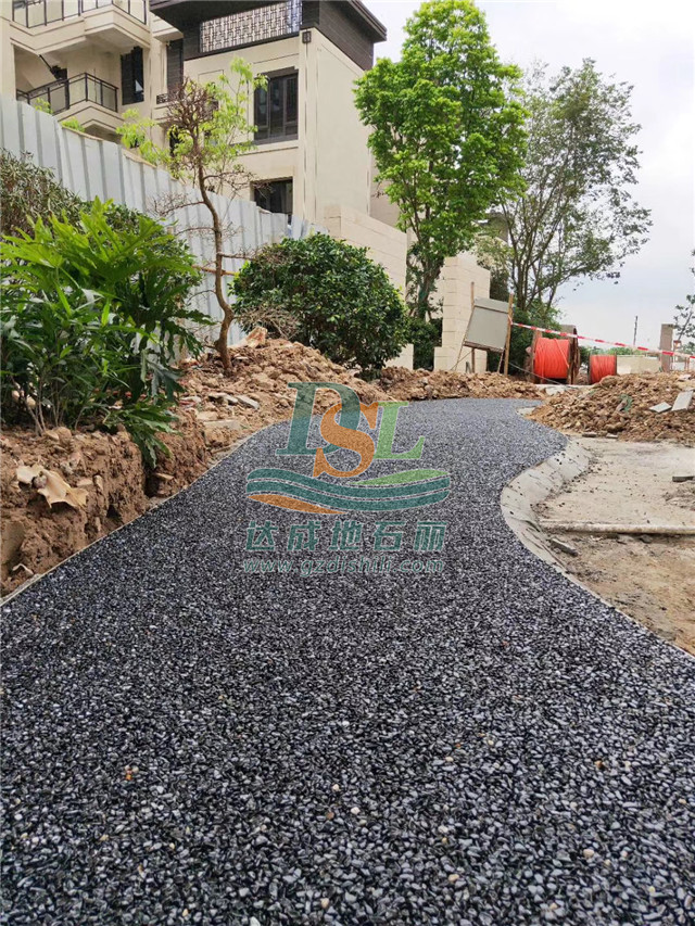 透水膠粘石地坪 透水膠粘石地坪