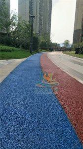 河源雅居樂花園彩色透水混凝土施工案例 河源雅居樂花園彩色透水混凝土施工案例