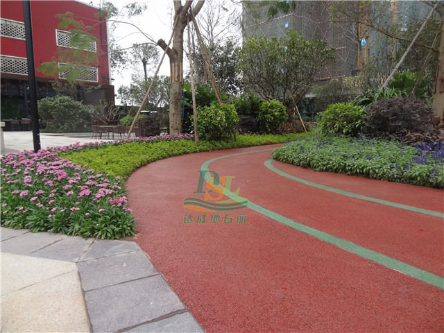 金融街融穗華府園林景觀彩色透水地坪案例 金融街融穗華府園林景觀彩色透水地坪案例