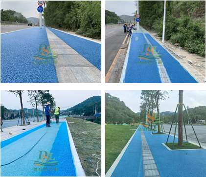 藍(lán)色透水地坪透水混凝土經(jīng)典案例 藍(lán)色透水地坪透水混凝土經(jīng)典案例