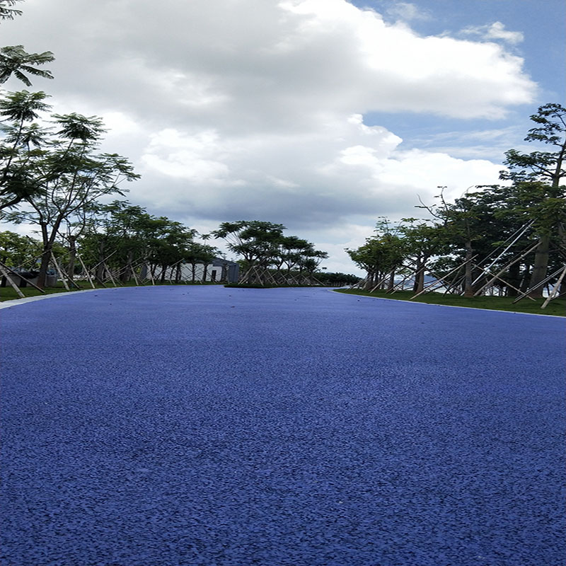 南沙靈山透水地坪項目藍色透水地坪 南沙靈山透水地坪項目藍色透水地坪
