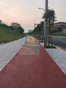 廣州醫(yī)科大學(xué)番禺校區(qū)紅色透水地坪 廣州醫(yī)科大學(xué)番禺校區(qū)紅色透水地坪