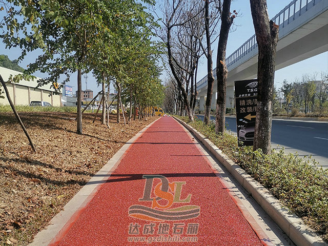 廣州增城綠道朱村透水混凝土項目 廣州增城綠道朱村透水混凝土項目